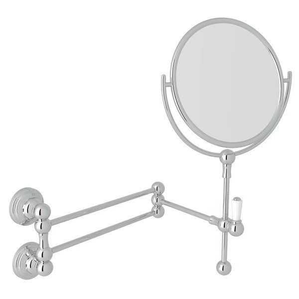 Wall Mounted Shaving Mirror In Polished Chrome, Perrin & Rowe, Mfr#: U.6918APC